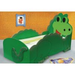 Pat pentru copii Dinozaur DINO din lemn MDF Patut cu saltea inclusa 200 x 90 cm Pat pentru copii Dinozaur DINO din lemn MDF Patut cu saltea inclusa 200 x 90 cm